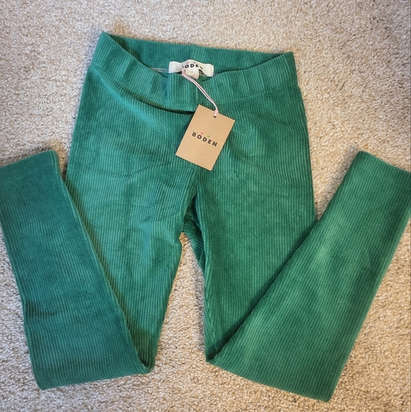 ♥️NWT♥️ BODEN GIRLS VELOUR RIBBED LEGGINGS - Picture 1 of 7